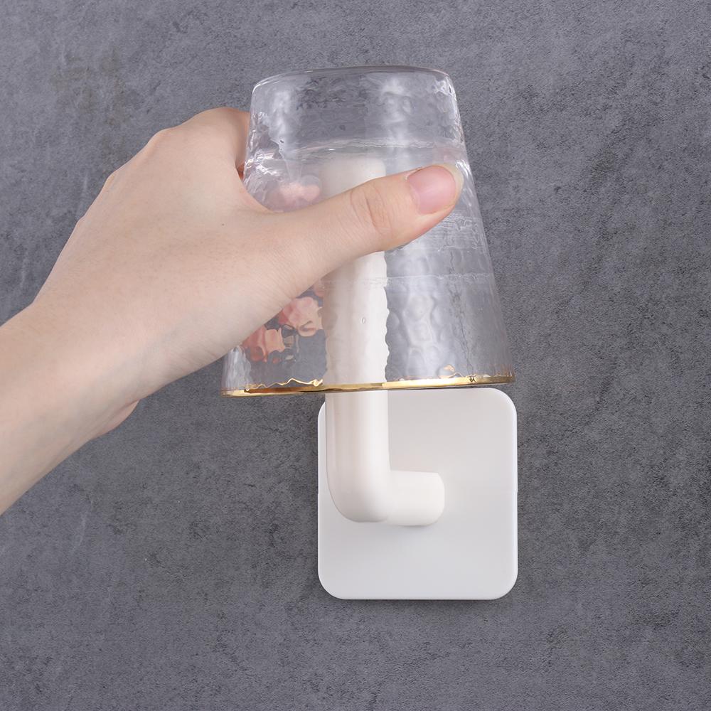 Hole-Free Wall-Mounted Self-adhesive Toilet Paper Holder Storage Racks Tissue Hanger Pot Lid Holder