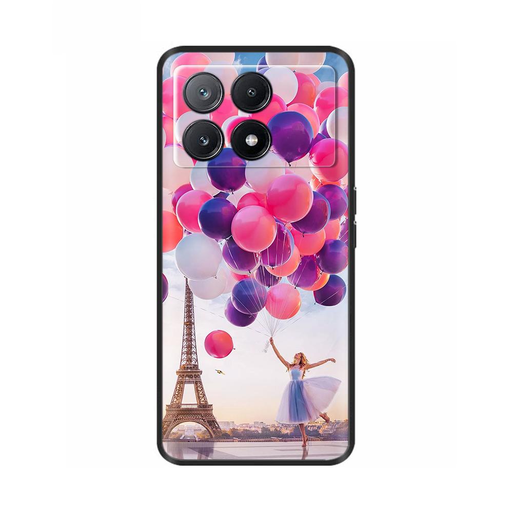Phone Case For Poco X6 Pro Coque Cover For Poco X6 Neo Pocox6 Pro 5G Soft Black Silicone Bumper Shockproof Case Protection Shell