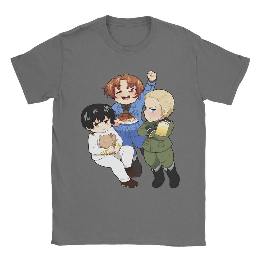 Унисекс Женский Новое Поступление Hetalia Державы Оси Футболка Хлопок Футболки Одежда