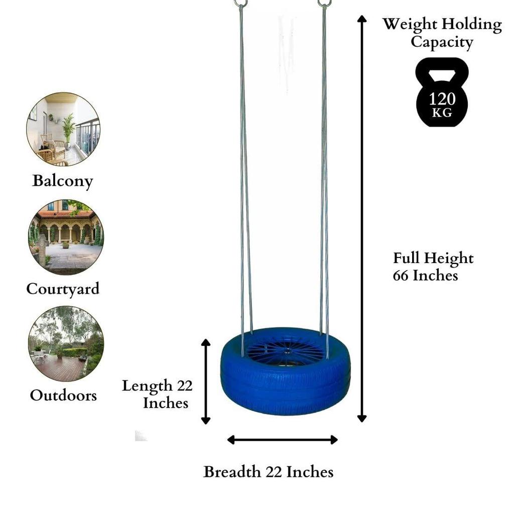 Tyre Swing for Adults and Kids/Tyre Swing for Garden/Tree Swing for Adults Outdoor/Uunjal for Home Adults