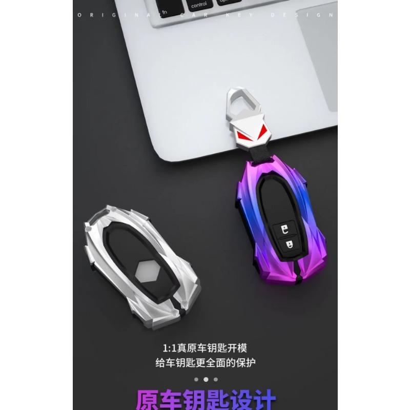 Smart Car Key Fob Shell Case Cover Holder Chain Protector for Suzuki Ertiga XL7 Swift SX4 S-Cross Grand Vitara Ciaz Ignis Baleno
