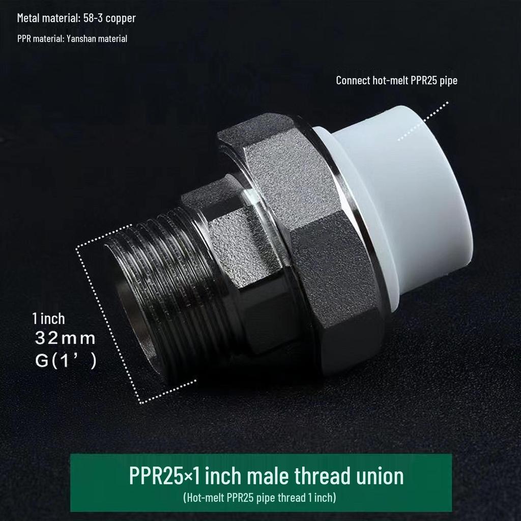 PPR Медно-чугунная муфта, внутренняя и наружная резьба, 20-110 мм, двухсторонняя PPR чугунная муфта