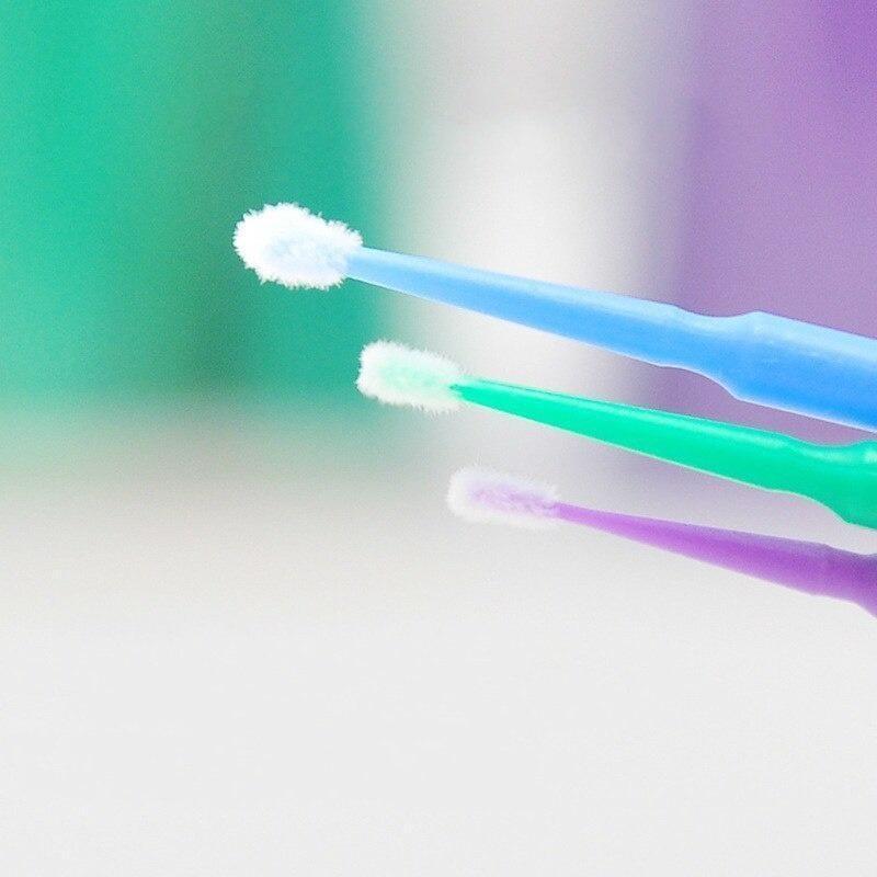 100 шт./пакет одноразовые микрощеточки для наращивания ресниц индивидуальные тампоны для удаления ресниц микрощеточки для инструментов для наращивания ресниц