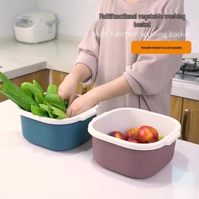 Двухслойная многофункциональная кухонная корзина для сушки