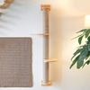 FUKUMARU Cat Activity Tree Scratch with Post Wall Mount Jute Scratcher Pine Hammock