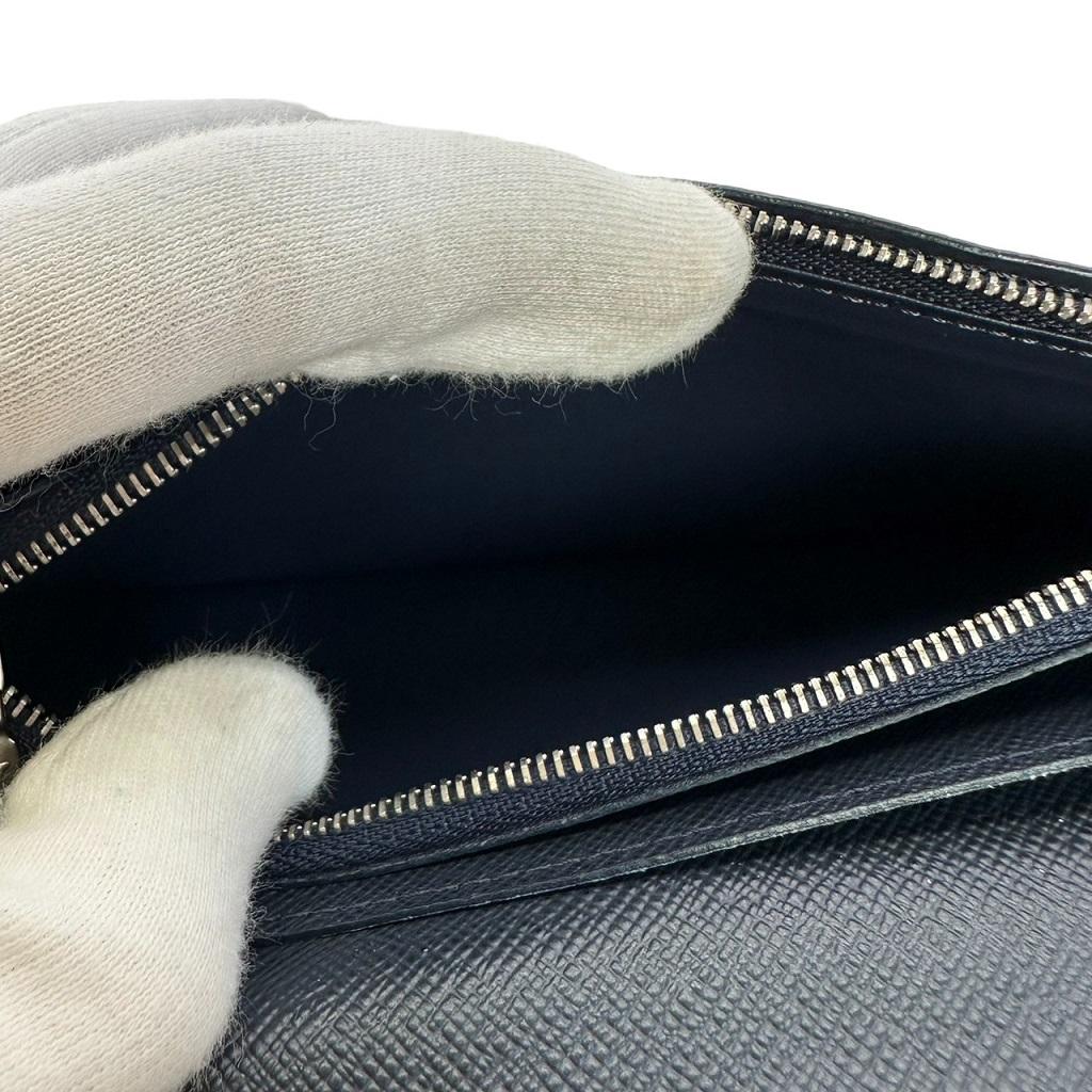 LOUIS VUITTON Wallet brazza M60622 Long Wallet purse Epi Leather Noir Black Used