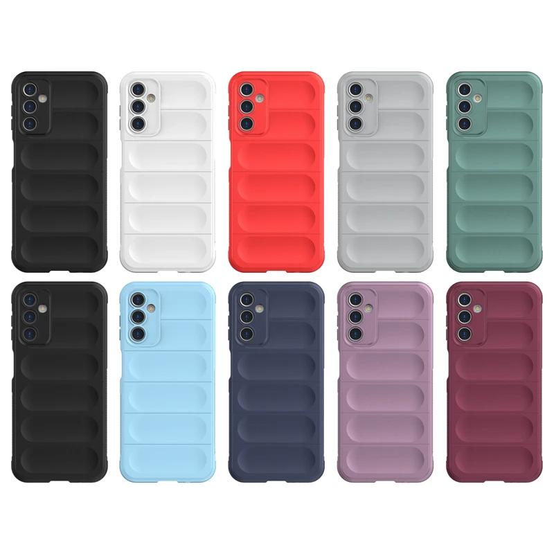 For Samsung Galaxy A14 5G Back Cover Phone Case Liquid Silicone Anti-fall Shockproof Armor Funda Coque Cases