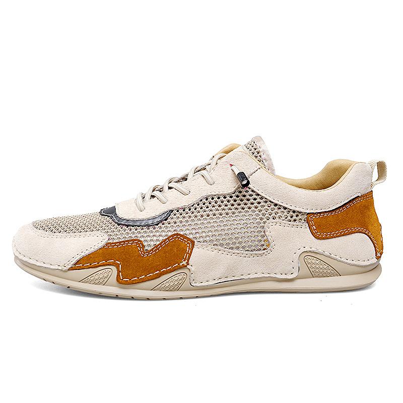 Летняя мужская сетчатая дышащая мягкая обувь для ходьбы Удобная повседневная качественная легкая сетчатая обувь для мужчин Кроссовки Большой размер