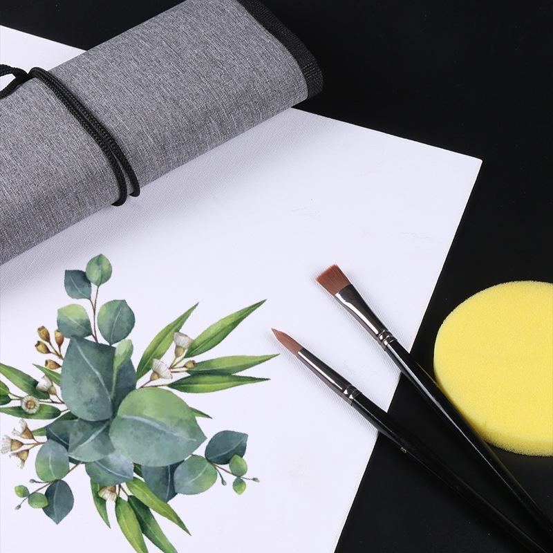 Набор из 18 многоцелевых нейлоновых кистей Giorgione для акварели, акрила и рисования на холсте с сумкой для хранения