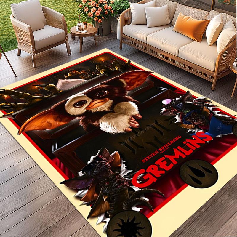 Gizmo (Gremlins) Print Rug, Washable Floor Carpet, For Entryway Dorm Laundry Room Office Study, Home Decor Birthday Christmas Gift