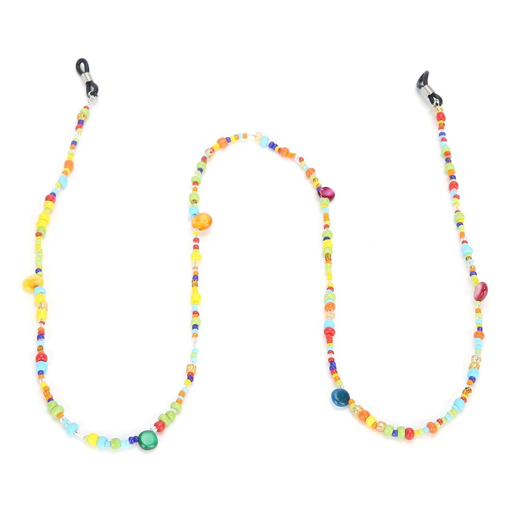 Цепочка для очков из смешанных цветных бусин Изысканный ремешок-шнурок для очков Ювелирный аксессуар