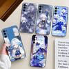 Чехол для телефона Genshin Impact F-Furina для Samsung S25, S24, S21, S22, S23, S30, Ultra, S20, Plus, Fe, Мягкий силиконовый черный чехол