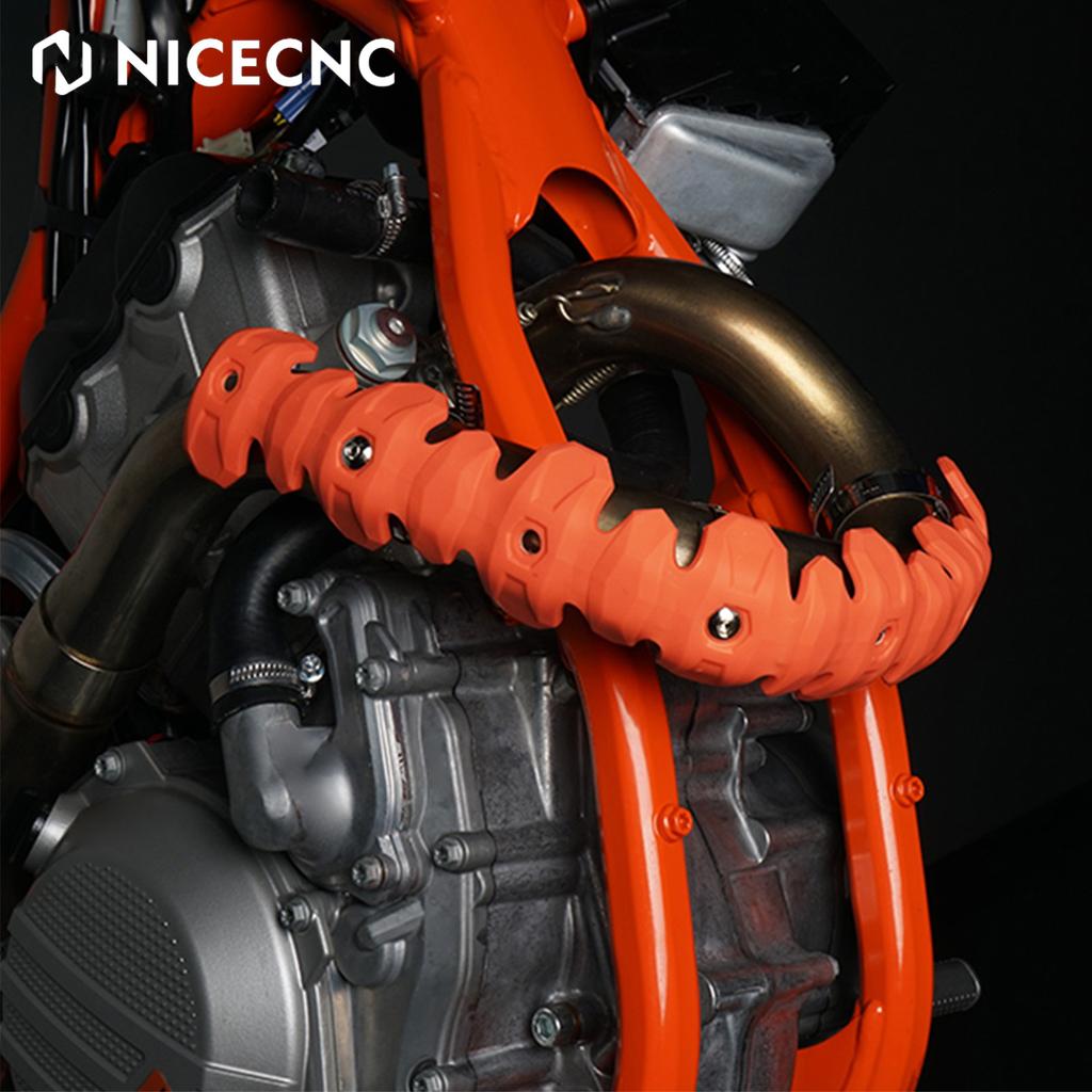 NICECNC Для KTM EXCF SXF 450 Husqvarna FE 450 Honda CRF Yamaha YZF 250 450 Suzuki DR-Z400 Защитная крышка теплового экрана выхлопной трубы глушителя