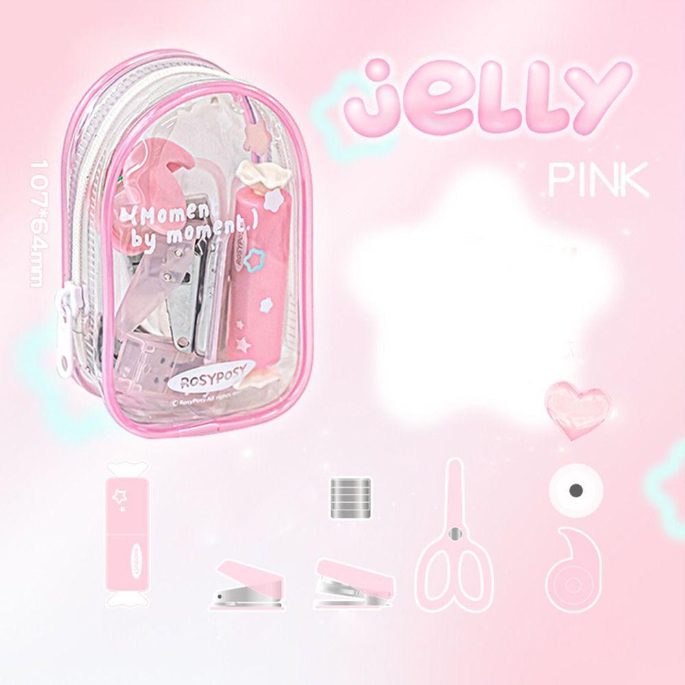 Portable Scrapbook Tools Set INS Punch Machine Kit Mini Punch Stapler Kit Binding Tool