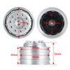 TRZX Aluminum Front Wheel Hub Rim Upgrade Parts for 1/14 Tamiya Trailer Tractor Truck RC Car (2 Pieces)