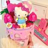 Новые конструкторы Keeppley Sanrio Хелло Китти Куроми Почакко Синнаморолл Мороженое Сборная модель Игрушка Украшения Подарок