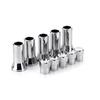 10pcs Chrome Wheel Tyre Valve Left Right Front Rear Hex Caps Universal Sleeve Covers