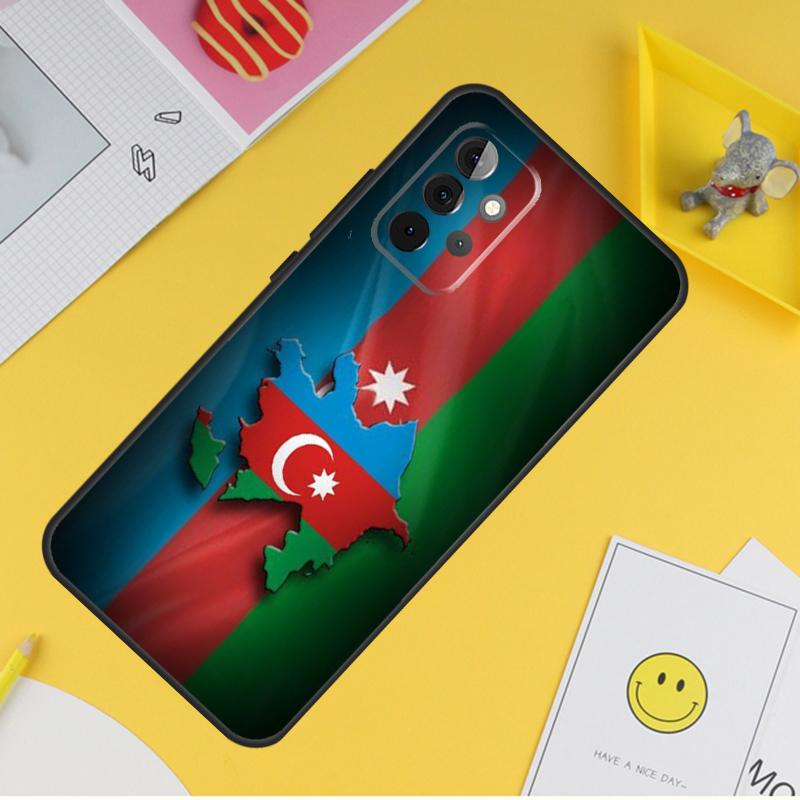 Azerbaijan Flag Cover For Samsung Galaxy A34 A35 A14 A15 A25 A53 A33 A13 A52 A32 A12 A51 A71 A54 A55 Case