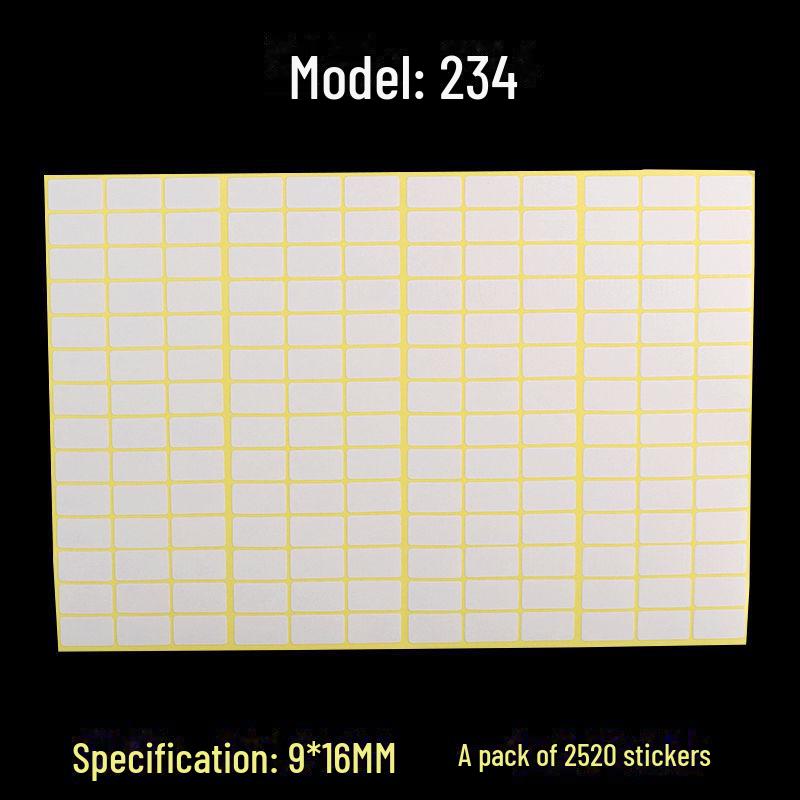 A5 Self-Adhesive Blank White Stickers for Printing and Handwriting Labels