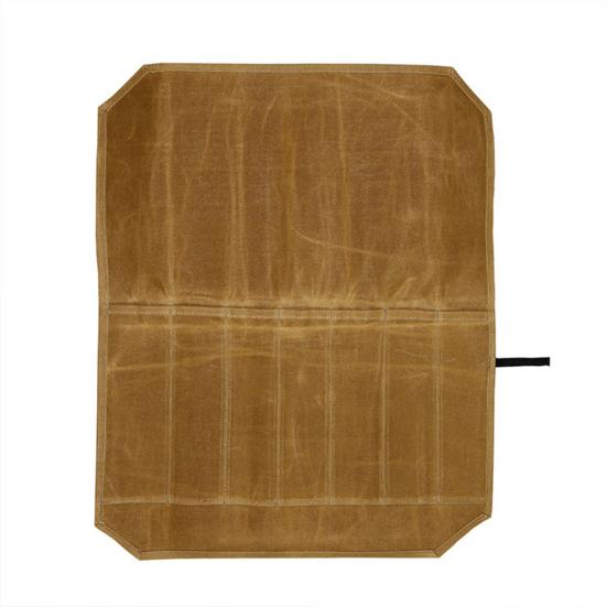 Knife Roll Bag with 7 Slots Large Capacity Easy Carrying Wear Resistant Waterproof Portable Cooking Knife Organizer Storage Pouch