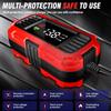 12V 2A Car Battery Charger Digital Display Motorcycle Battery Charger Fully Automatic Battery Charger for Motorcycle Batteries