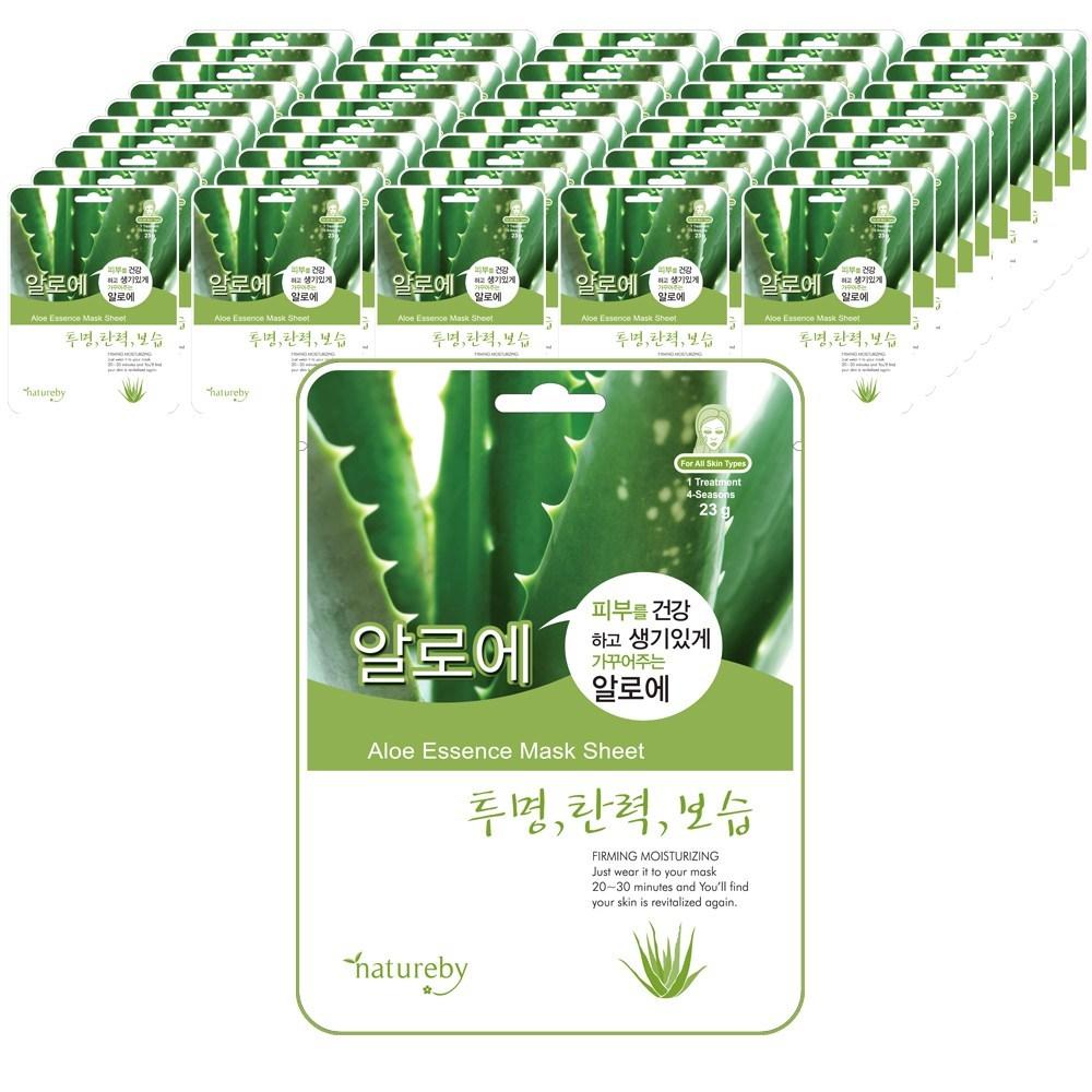 Natureby Aloe Mask Pack 50 Sheets, 1 Pack, 50 Pieces