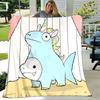 1pc Blanket Jeff the Land Shark1 Print Design, Lightweight Blanket for Sofa, Bed- Soft &Warm, Gift for All Seasons like Christmas, Halloween