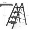 Multi-Functional Telescopic A-Frame Ladder: Indoor Folding Ladder with 3-4 Steps, Thickened for Stability.