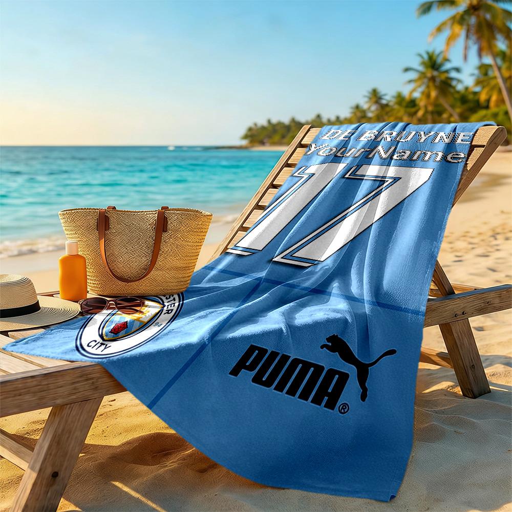 Haaland Customize Your Name Beach Towel Soft Durable Quick-Dry For Beach Bathroom Outdoor Swimming Pool Camping Picnic Yoga Diving Vacation Accessorie