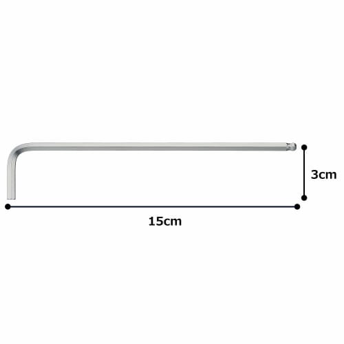 TONE Long Ball Point L Type Wrench BL-04 Width across flats 04mm