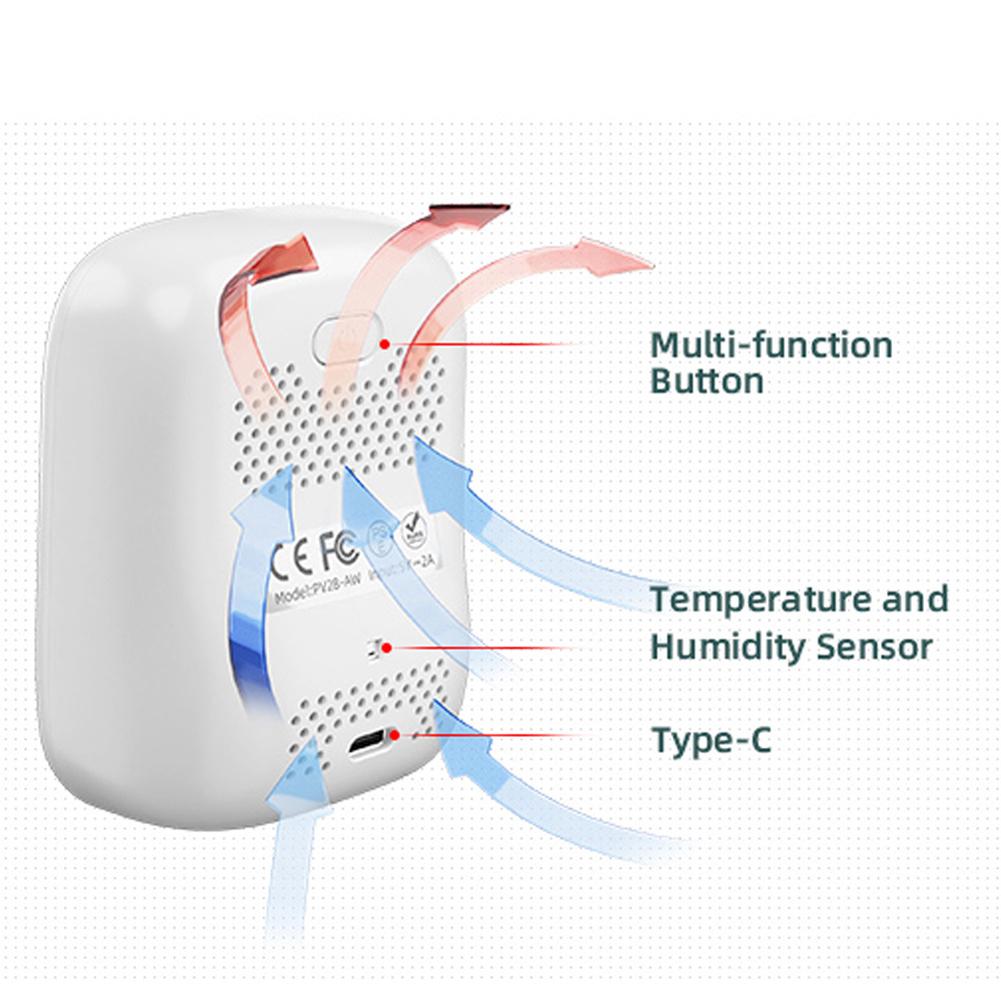 Портативный светодиодный дисплей PM2.5 детектор многофункциональный лазерный измеритель температуры и влажности