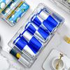 1Pcs Refrigerator Beverage Holder Soda Can Holder Dispenser 2 Tier Automatic Rolling Beverage Beer Soda Can Holder for Fridge