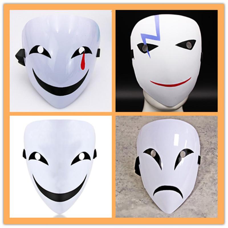 Аниме Черная Пуля Хируко Белая Маска Шлем Косплей Костюм Реквизит Подарок на Хэллоуин