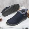 Модные ботинки для женщин Водонепроницаемые зимние ботинки Ботильоны Mujer 2025 Новые Слипоны Большие размеры Женская обувь На плоской подошве Пара Хлопковые ботинки Мужские2025