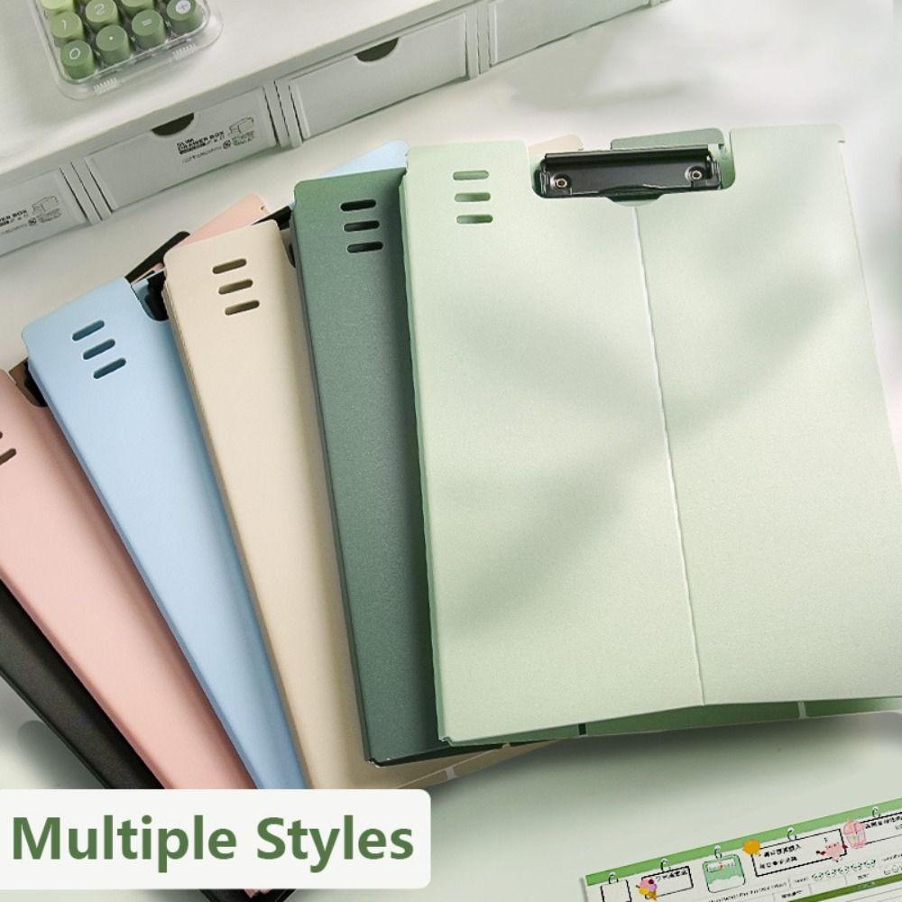 Dual-use Verhical Plate Clamp Multifunction Writing Pad Test Paper Storage Organizer Stationery
