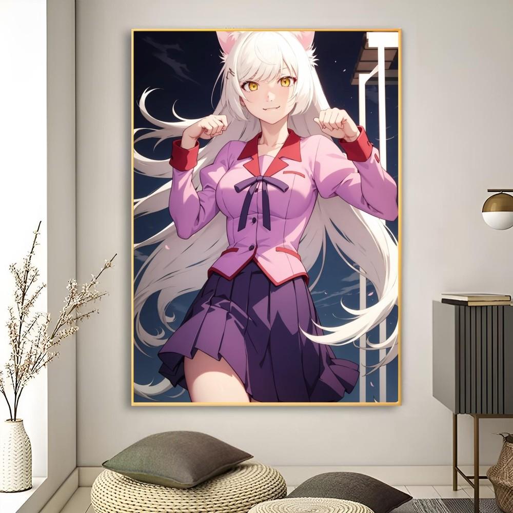 1 шт. Ханекава Цубаса Аниме Кизумоногатари Плакат Плакат Арт Печать Бар Гостиная Мебель Декор