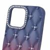 For iPhone 15 Pro Case Rhinestone Decor Rubberized TPU Phone Cover