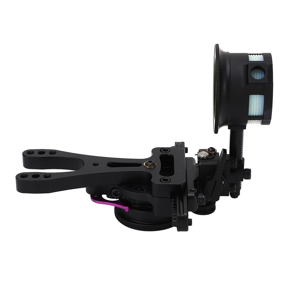 Прицел для стрельбы из лука из алюминиевого сплава, 1-контактный комбинированный прицел для лука с адаптером для тренировок с луком, черный