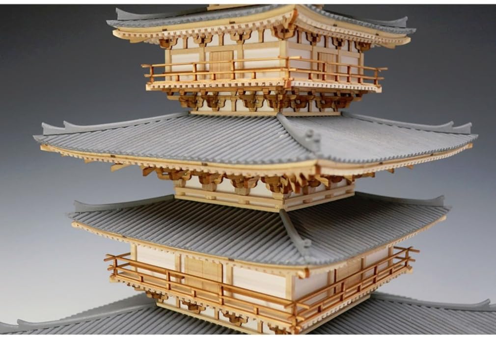 Woody Joe Yakushiji Temple East Pagoda Wooden Model Assembly Kit 1/75 (Building)