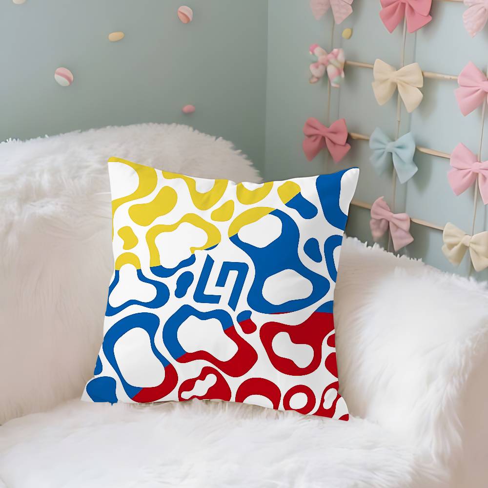 LLandos NNorris Helmet Pattern Case Plush Fabric Soft Pillowcase Double Sided Print Cushion Cover Household Gifts