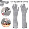 1 Pair Anti-Puncture Cut Arm Sleeve Cut Resistant Knit Sleeves Outdoor Work Safety Anti-cutting Arm Guard Protective Glove