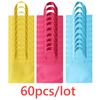 60/120 Pieces Colorful Small Non Woven Party Favor Bag 8×8 Inch Renewable Gift Bag with Handle for Birthday Party Gift Bag