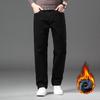 Мужские зимние джинсы Yiliteng в стиле business casual на флисовой подкладке