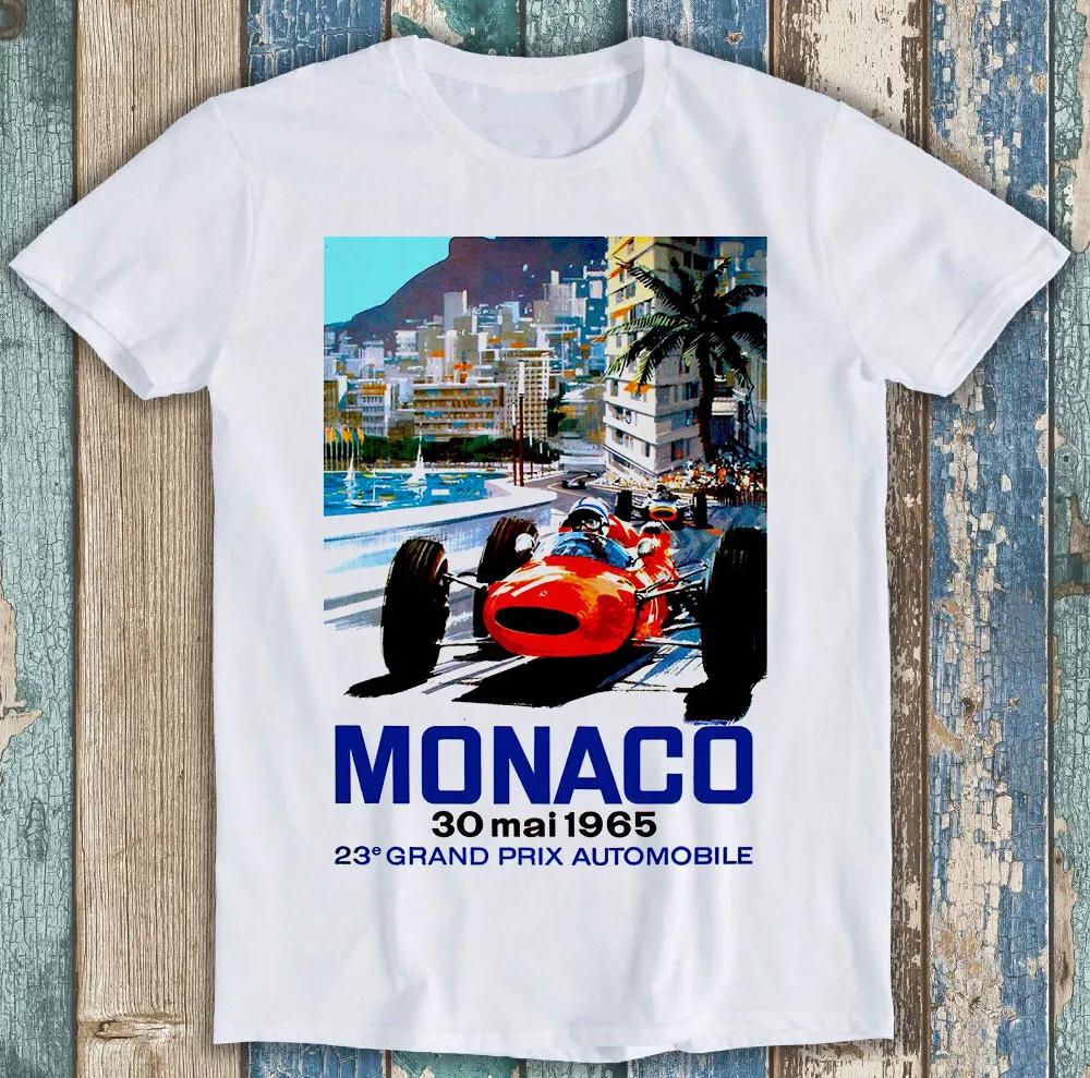 Monaco Grand Prix Race Vintage Auto Racing Funny Gift Tee T Shirt M1193