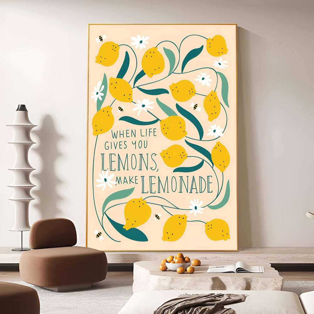 Positano Lemon Art Poster Movie Sticky Posters Vintage Room Good Quality Quality Poster Wall Art Painting Study Home Decor