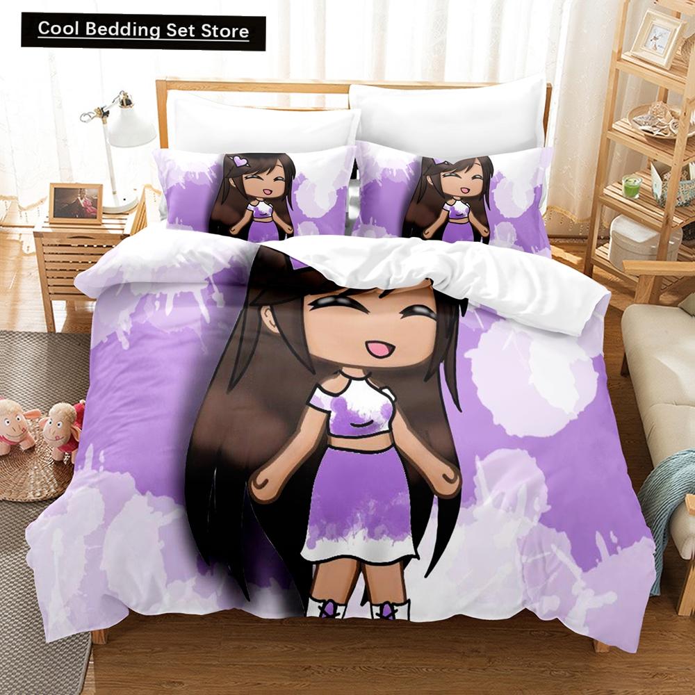 3D аниме Gacha Girl комплекты постельного белья пододеяльник с наволочкой Twin Full Queen King постельное белье постельное белье для домашнего текстиля
