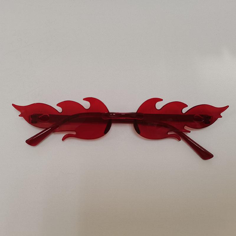 Солнцезащитные очки Flame, персонализированные цветные солнцезащитные очки без оправы для выпускного вечера, интегрированные очки цвета конфет