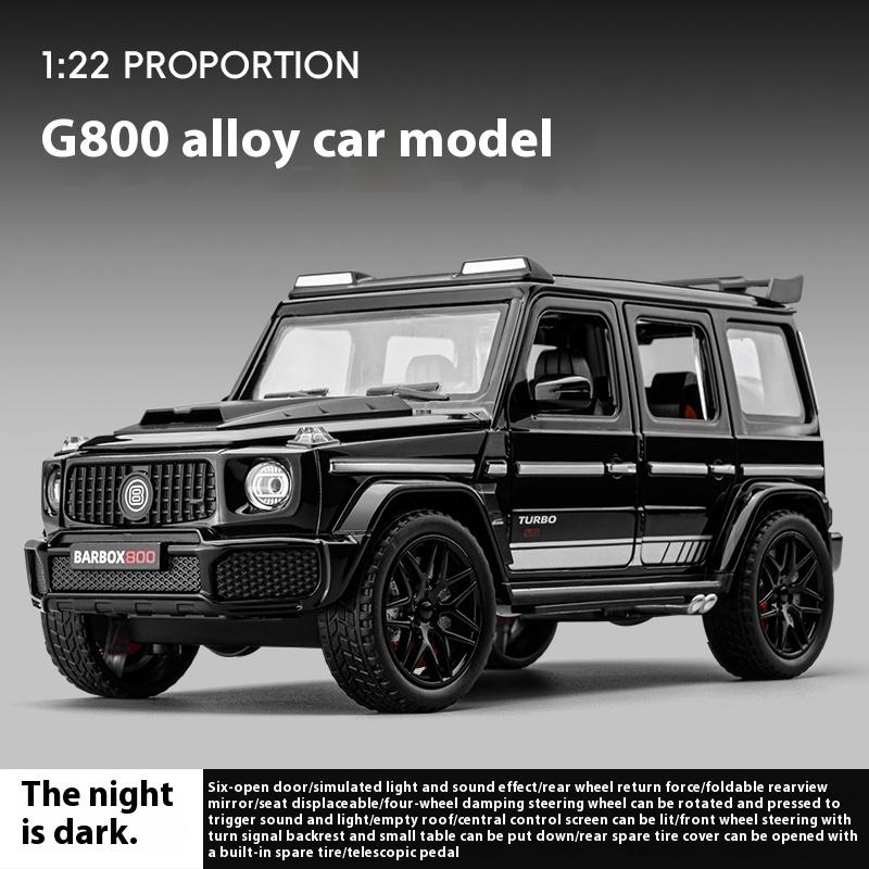 1/22 масштаб металл литой игрушечный автомобиль Brabus G800 модели резиновые шины внедорожник транспорт игрушки 6 дверей открыты внедорожная коллекционная модель мальчики подарки