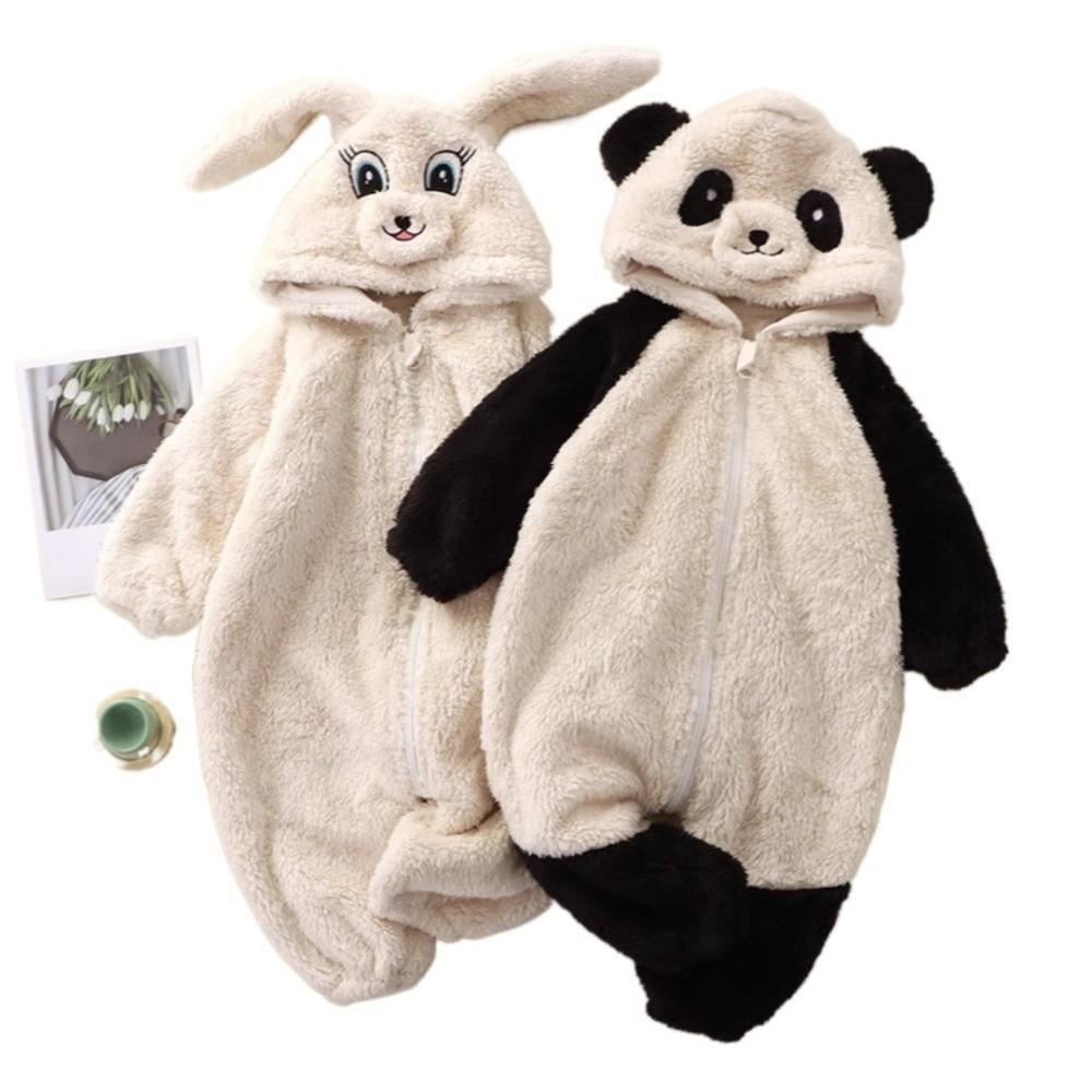 Panda Rabbit Pattern Baby Romper Pajamas 0-24months Toddler Outfit Boy Girl