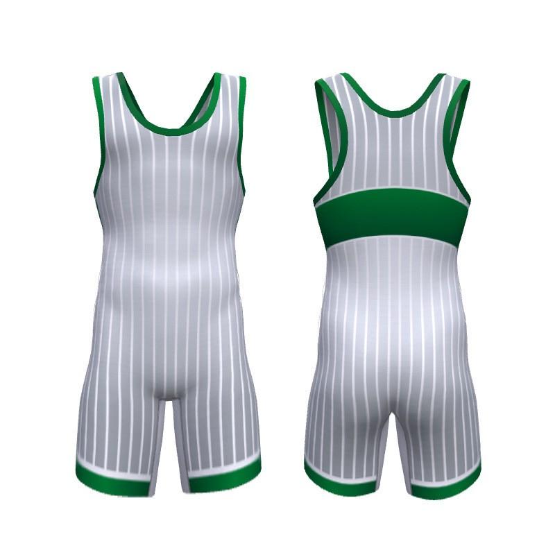 Mens Womens Freestyle Wrestling Singlet With Heat Transfer Print Stretch Lycra Athletic Suit Training Competition